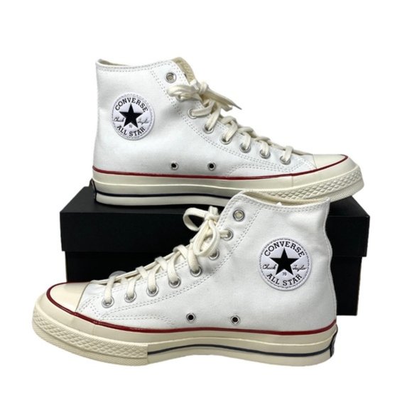 Converse Chuck Taylor High Top Red White Canvas Women's Size Sneakers 162056C - Picture 3 of 10